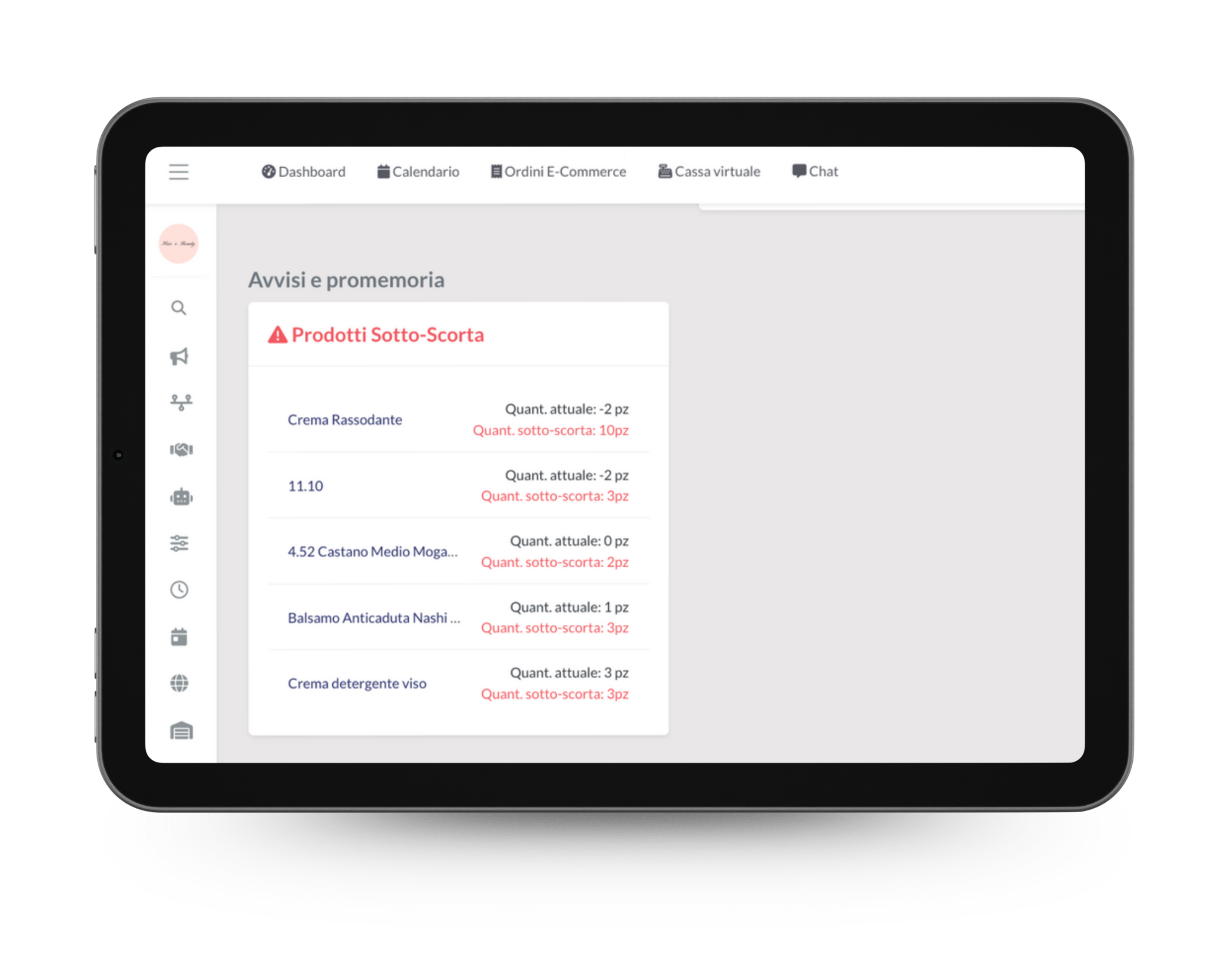 gestione delle scorte di magazzino
